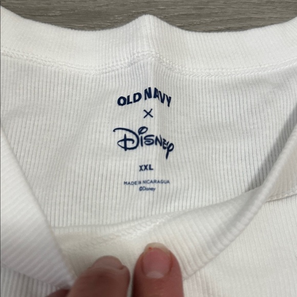 NWT Disney Mickey Mouse ribbed White Tank Top with Patriotic Mickey size XXL - Picture 3 of 8